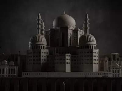 3d mahal shah palace in abu dhabi 3D model