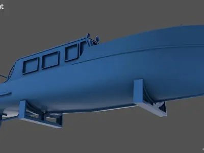 10m italian ww2 motorboat - Commercial license - 1-100 scale 3D print model