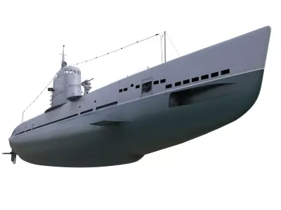 Submarine Soviet M-class 3D model