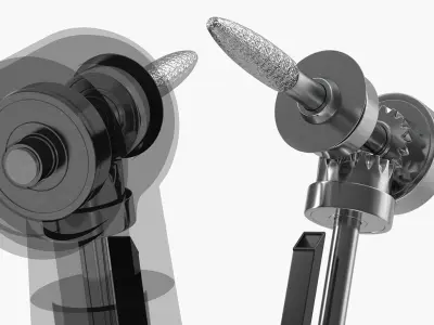 Internal Structure Dental Drill 3D model