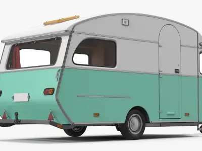 Vintage Caravan Constructam Comet 5 3D model