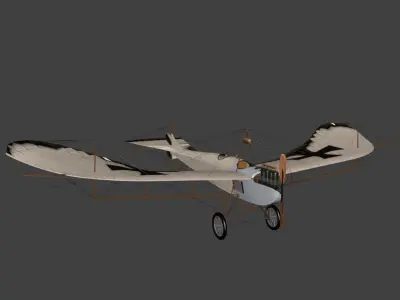 Etrich Taube Free low-poly 3D model