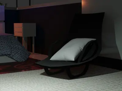 Chambre moderne 3D model