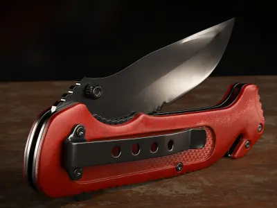 Knife Low-poly 3D model shop