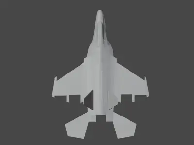Incomplete Fighter Plane Free 3D model