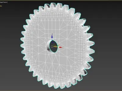 Original Size Gear Wheel 35 Tooth modul 5mm Ready for 3D print  3D print model