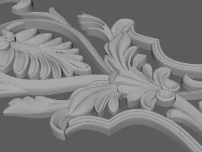 dekor shabby chic ornate door hanger 3D model