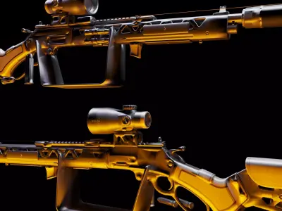Rifle Free 3D model