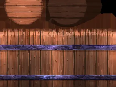  Barrel Lowpoly Cartoon model for mobile game Free low-poly 3D model