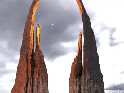 Ancient Raptor Rocks 5 3D model