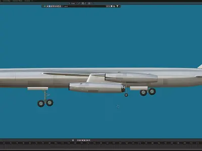 M-50 Experimental bomber Free 3D model