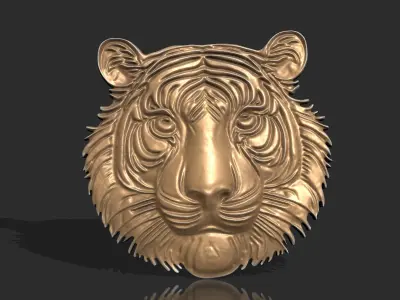 TIGER PENDANT FOR DECORATION CNC 3DPRINTING Free 3D print model