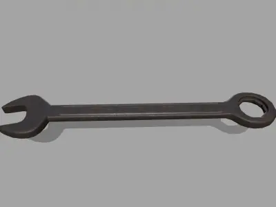 wrench set of wrenches Low-poly 3D model