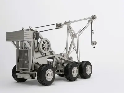 Carrier Tilly Aircraft Carrier Crash Crane 3D Model 1 35 1 87 3D print model