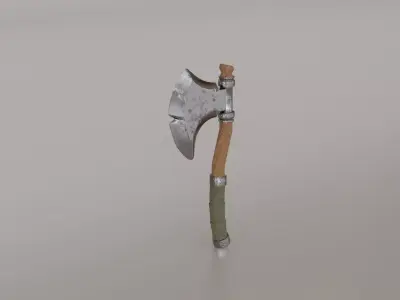 Stylized Axe 01 Low-poly 3D model