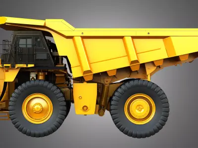 785D Mining Dump Truck 3D model