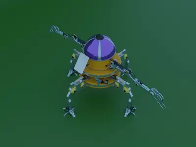 Hydraulic robot 3D model