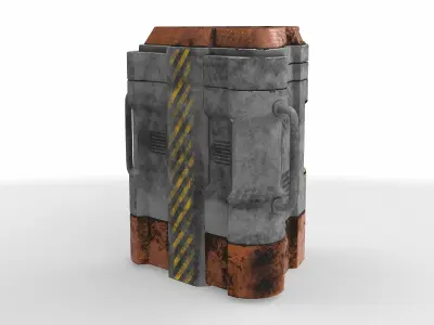 sci-fi crate 01 3D model