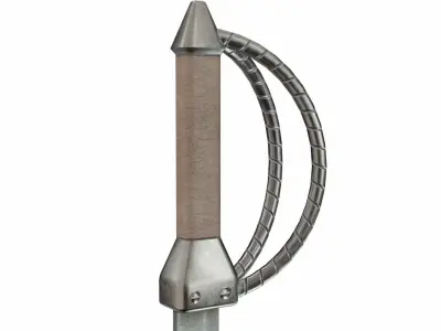 Saber 2 Low-poly 3D model