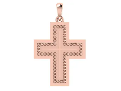 CROSS PENDANT CR176 3D print model