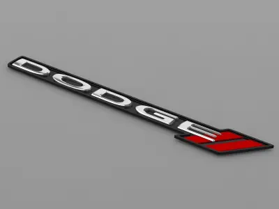 dodge logo 3D model by 3dlogoman