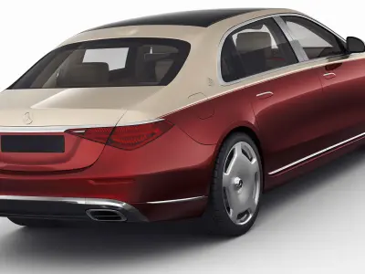 Mercedes S-class Maybach 2021 3D model buy