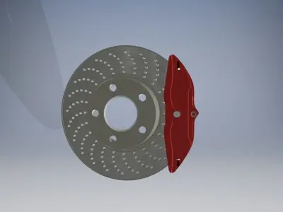 Car Brake Disc 3D model
