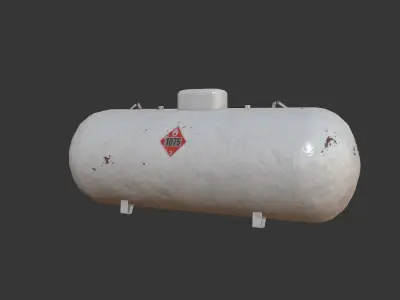 Propane Tank Low-poly 3D model order