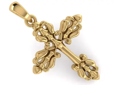 CROSS PENDANT CR173 3D print model
