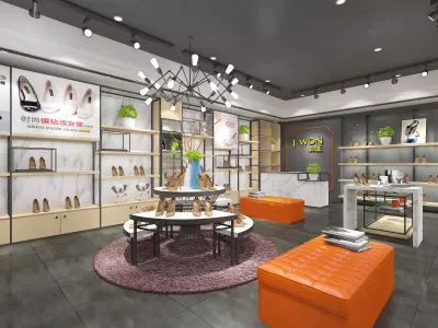 shoe store Low-poly 3D model purchase