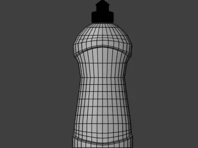 Dishwasher shampoo bottle Free 3D model