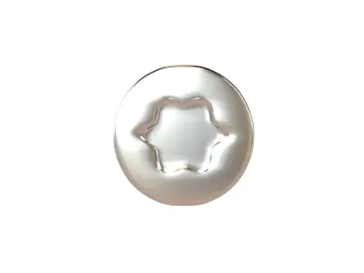 Screw v3 002 Low-poly 3D model
