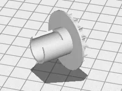 Pieza central sistema de cortina roller Free 3D print model
