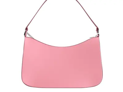 Pink Satin Tote Bag 3D model