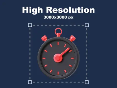 Fitness and Gym Icon pack 3D model