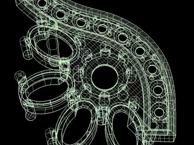 SolarCrest earing Part of garniture 3D print model