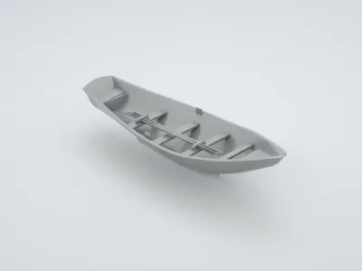 Lifeboat - Type 5 - World War 2 Warship 3D model