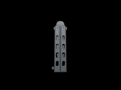 Butterfly Knife Balisong Weapon Free 3D model