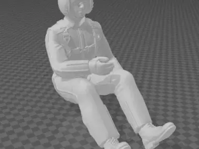 fighter jet pilot 3D print model