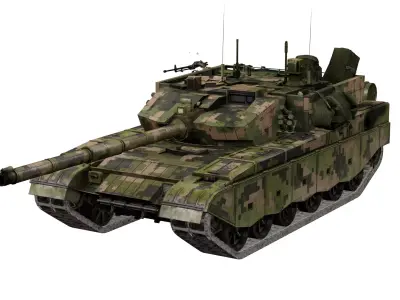 Type 99A China Main Battle Tank PLA Low-poly 3D model