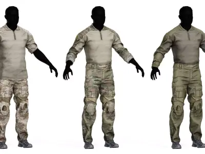 CRYE PRECISION COMBAT UNIFORM G2 Low-poly 3D model