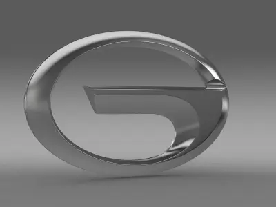 gac logo 3D model by Sergey