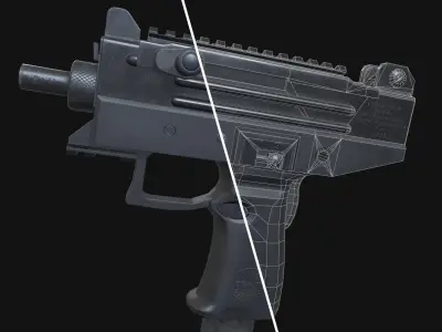 UZI Pro Low-poly 3D model purchase