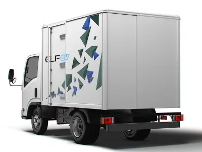 Isuzu Elf EV Refrigerator 2024 3D model