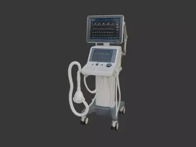 ICU ventilator machine 3D model