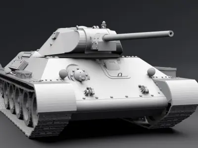T34 Exterminator scale model 3D print model
