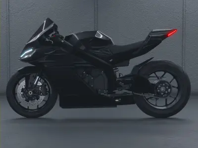 Mav-1r sportbike concept motorcycle 3D model 3D model
