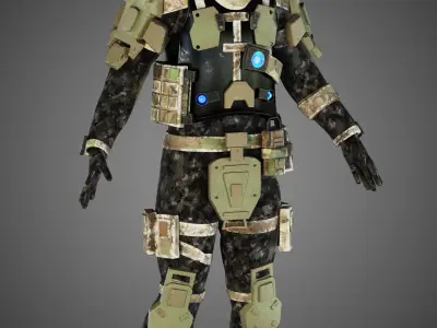 Titanfall pilot 3D model