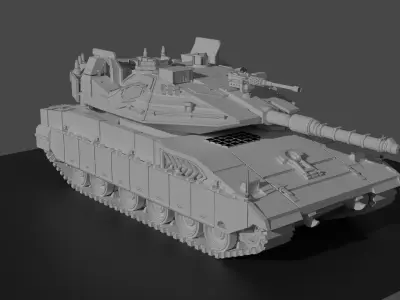 Merkava IV 3D print model