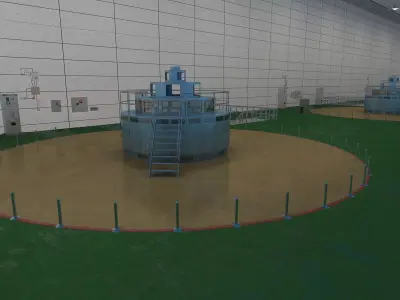 Hydroelectric Generation  Hydroelectric Power  3D model